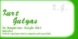 kurt gulyas business card